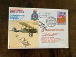 Great War I Shaw, D Clappen, WW2 Gen L Clay signed RARE 18 sqn RAF cover.