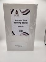 100 Pack White Comic Back Boards Current Size - In Stock - New & Sealed