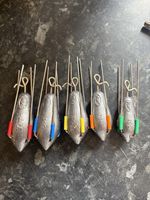 10 X 4oz Skm Dumpy Distance  Gripper Lead Weights Sea Fishing With Bait Clip