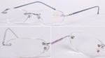 Superb Quality Rimless Reading Glasses Spring Hinges Aluminum Alloy Arms R47