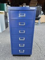 Bisley MultiDrawer A4 Cabinet | Blue Steel Modern Office Storage - 67cm