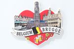 3D BRUGGE BELGIUM Fridge Magnet City Country Souvenir Travel Holiday Gift Memory