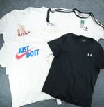 Job lot Wholesale 6 Branded Top T-shirt Clothes Women Men Mix Size Grade A/B