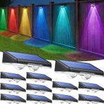 4-20X Super Bright Solar Powered Door Fence Wall Lights LED Outdoor Garden Lamp