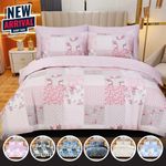100% Rich Cotton Duvet Quilt Cover Bedding Set Double King & Super King Size