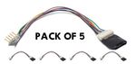 Pack of 5 - 8-pin 4-function 1.1Amp detachable harness DCC decoder
