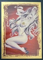 Lady Death Luscious Ladies of Chaos Love Bites Gold Foil Trading Card C6
