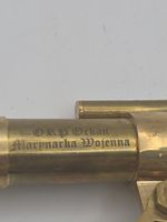Polish navy WW2 ORP Orkan brass telescope, compass in working order 6 inch