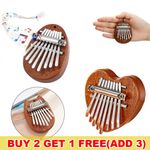 8 Key Mini Kalimba Portable Finger Harp Thumb Wood Piano Musical Instrument Gift