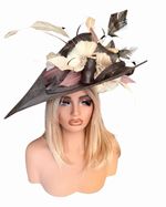 Women’s expresso and gold max and Ellie customised Occasion Hatinator RRP230