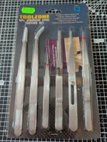 Tool Zone 6 Piece Stainless Steel Tweezer Set New