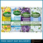 ZOFLORA ANTIBACTERIAL MULTI SURFACE CLEANING FLOOR WIPES 70 WIPES PER PACK NEW