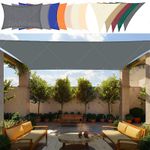 HEAVY DUTY SUN SHADE SAIL GARDEN PATIO AWNING CANOPY 98% UV BLOCK WATERPROOF UK