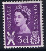 GB SG S7 MNH MINT Scotland 3d Deep Lilac CB Regional Wilding Definitive