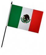 Mexico Hand Flag (9" x 6")