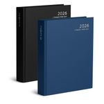 2026 A4 / A5 Two Pages Per Day Diary  2 Pages Hardcover Appointment Office Desk