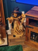 HALLOWEEN Vintage Witch Statue Over 2ft Tall. Immaculate Condition .