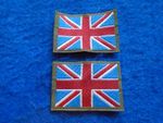 NEW PAIR OF BRITISH ARMY COMBAT JACKET UNION JACK ARM BADGES, PATCHES, FLASHES