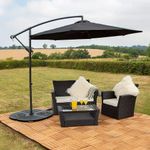 Set Of 4 Banana Parasol Base Weight Cantilever Garden Outdoor Umbrella Stand  