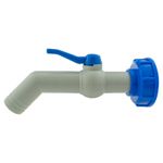 IBC Tank Outlet Lever Tap – Fits S60x6 (2") Water Storage Bowser + PTFE Tape