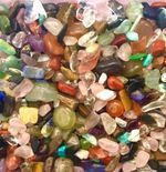 500+ Tumbled Gemstones 5mm to 12mm No Hole Chips Nuggets