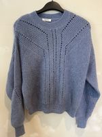 Galleries Lafayette blue open-knit jumper – Size S