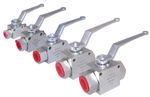 Hydraulic Ball Valve 2 & 3 Way High Pressure  - 1/4" to 1" BSP - 500 Bar MWP
