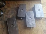 FARRAT ADJUSTABLE WEDGE MACHINE MOUNTS USED 4 OFF