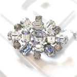 Vintage Rhinestone Brooch: Sparkly Diamante Bridal Evening Lapel Pin
