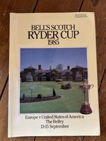 1985 RYDER CUP Programme.