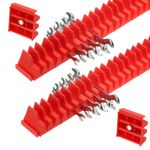 46pcs Magnetic Wrench Organizer Tool Box Modular Wrench Holder Red