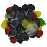 50pcs 1mm 2mm 3mm Waterdrop Guitar Picks Plectrums For Electric Guitar Jazz