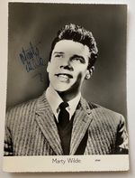MARTY WILDE ( Teenager in Love ) Genuine Handsigned Photograph 8 x 6