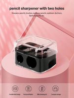 1pc Dual Hole Mini Cosmetic Pencil Sharpener Portable Tool for Eyeliner Eyebr UK