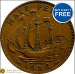 1937 TO 1952 GEORGE VI HALF PENNY / HALF PENNIES CHOICE OF YEAR / DATE