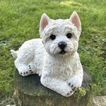 West Highland Terrier figurine home garden decoration pet memorial gift 26cm