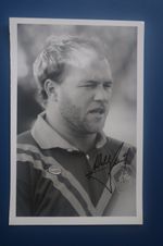 Wally Lewis Australia hand signed photograph Rugby League c1980's Wakefield