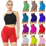 Womens Cycling Shorts Ladies Dancing Sports Gym Yoga Fitness Pants UK 8-30