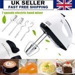 Electric Handheld Whisk 7 Speed Hand Mixer Kitchen Egg Beater Cream Cake Blender