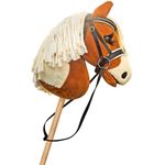 Equimed Hobby Horse Dressage Bridle – Real Leather, fits Standard & Medium Range