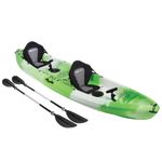 Sit On Top KAYAK 2+1 Family Ocean River Sea Fishing Touring Tandem Kayaks GREEN
