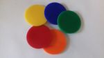 Laser Cut 3mm Coloured Acrylic Circles Discs Various Colours Size 30mm to 60mm