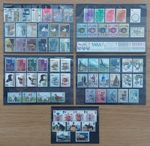 Great Britain MNH stamp collection 1970-1984 on stockcards 18 sets and 4 singles