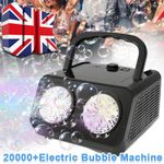 Automatic Bubble Machine Bubble Blower With 20000 Bubbles Per Minute LED Outdoor