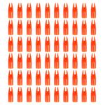 60Pcs 7mm Archery Arrows Nocks Plastic Glue on Arrow Nock Orange