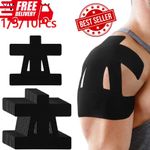 10X Precut Kinesiology Tape Shoulder Tape Hypoallergenic Tape for Muscle Relief