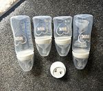 NUK Wide Neck Anti-Colic Bottle Set 4pk BPA-Free 150/260ml Slow Flow