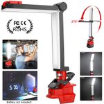 2400LM Cordless Led Work Light for Milwaukee 18V Battery 30W Foldable Floodlight