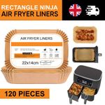 120x Air Fryer Paper Liners Disposable Non Stick Baking Parchment for Ninja UK