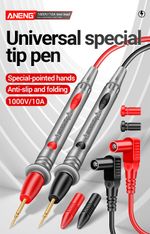 Universal 10A 1000v Digital Multimeter Test Leads Probe Pen Volt Meter Cable UK